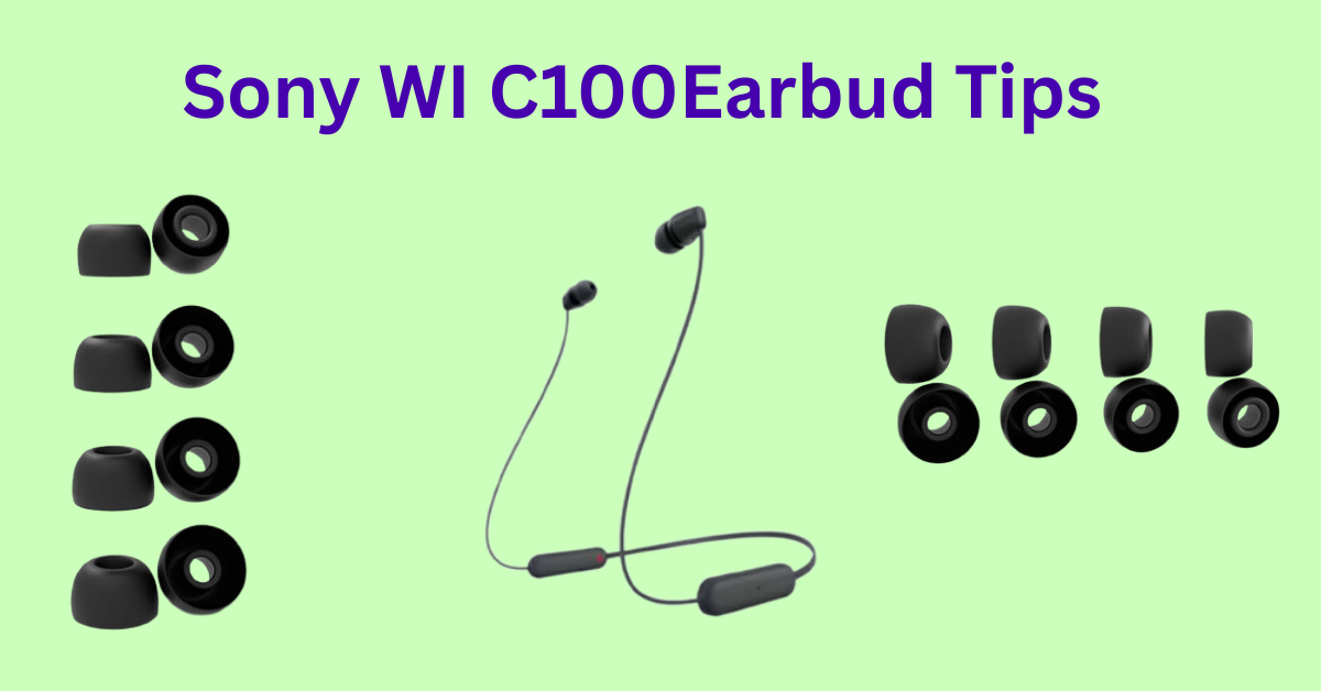 sony wi c100 earbud tips